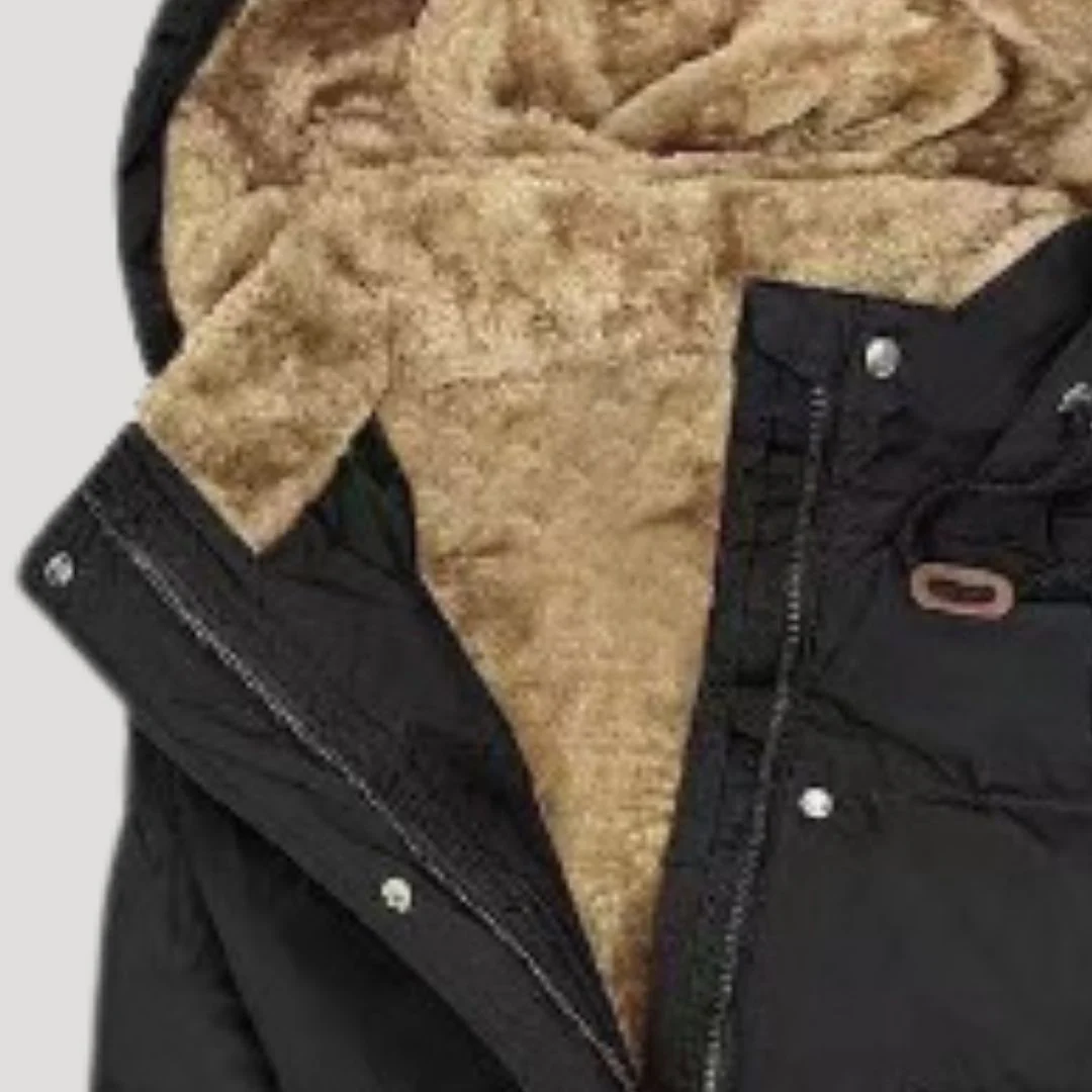 Manteau d'Hiver Long Femme Élégant avec Capuche et Doublure Chaude - Idéal Quotidien & Extérieur - Image 5