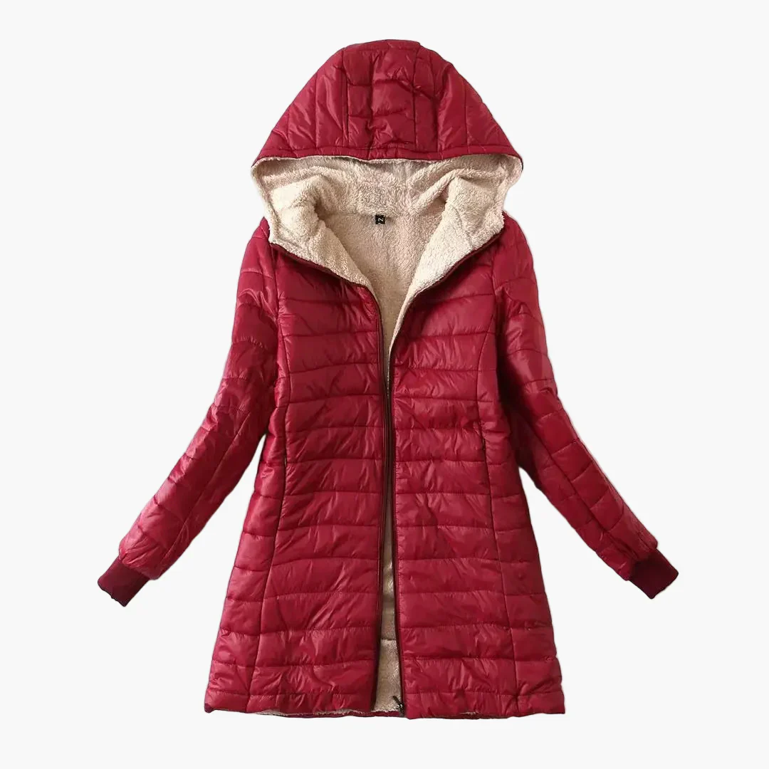 Manteau d'hiver matelassé à capuche pour femme, style urbain décontracté - Image 4