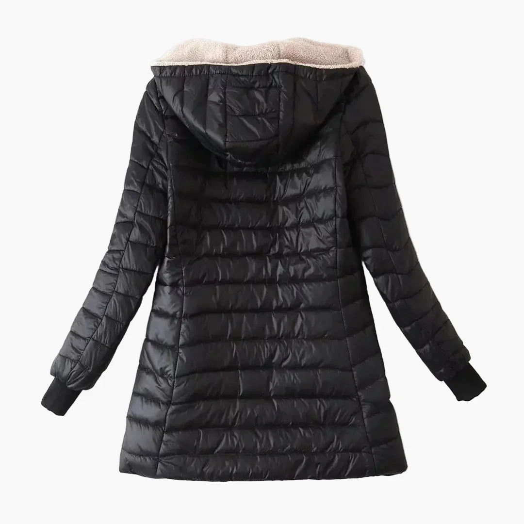 Manteau d'hiver matelassé à capuche pour femme, style urbain décontracté - Image 6