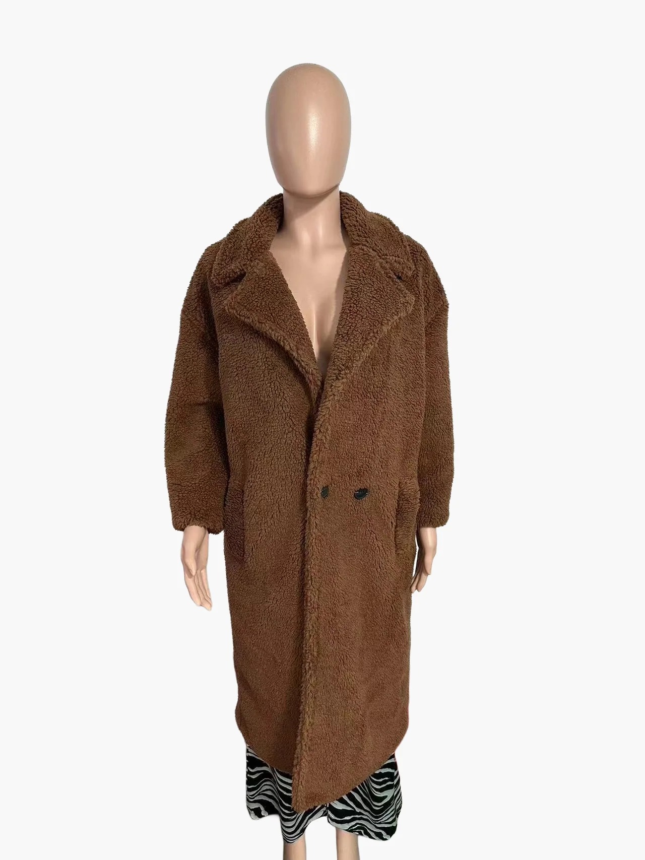Manteau d'hiver style surdimensionné pour femmes - Élégance urbaine et confort chaleureux - Image 9