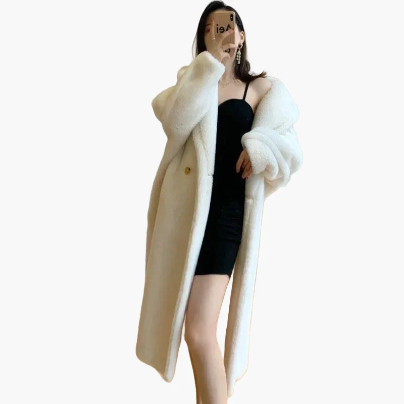 Manteau long ample style urbain pour femme – Élégance décontractée hivernale - Image 4