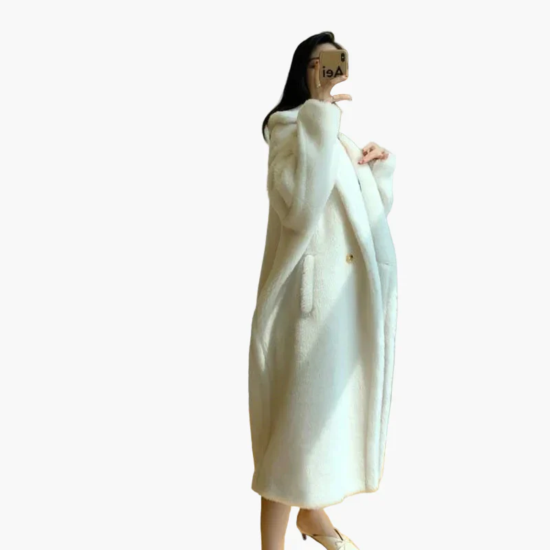 Manteau long ample style urbain pour femme – Élégance décontractée hivernale - Image 5