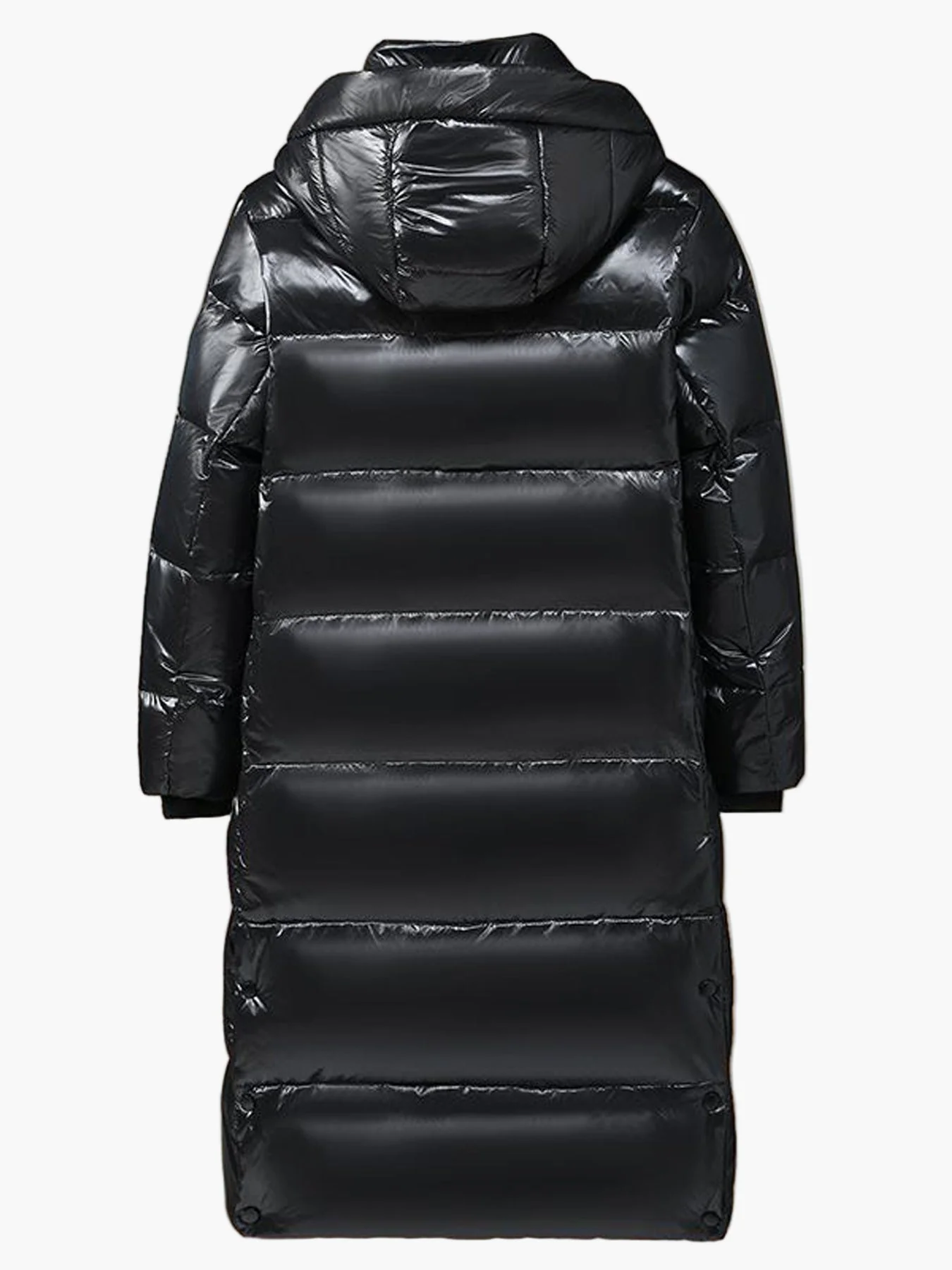 Manteau long doudoune à capuche style casual pour homme, idéal pour l’hiver urbain - Image 2