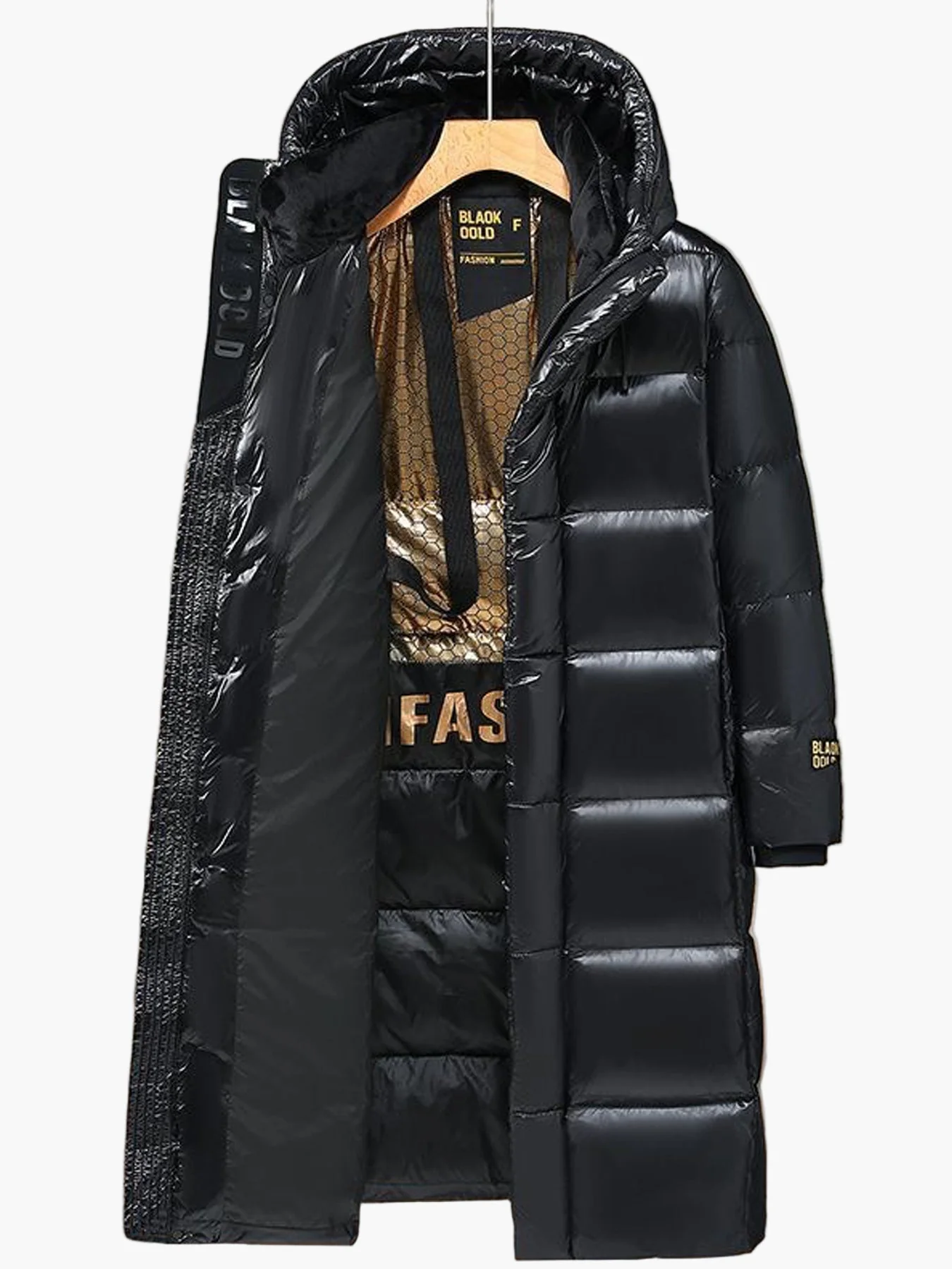 Manteau long doudoune à capuche style casual pour homme, idéal pour l’hiver urbain - Image 3