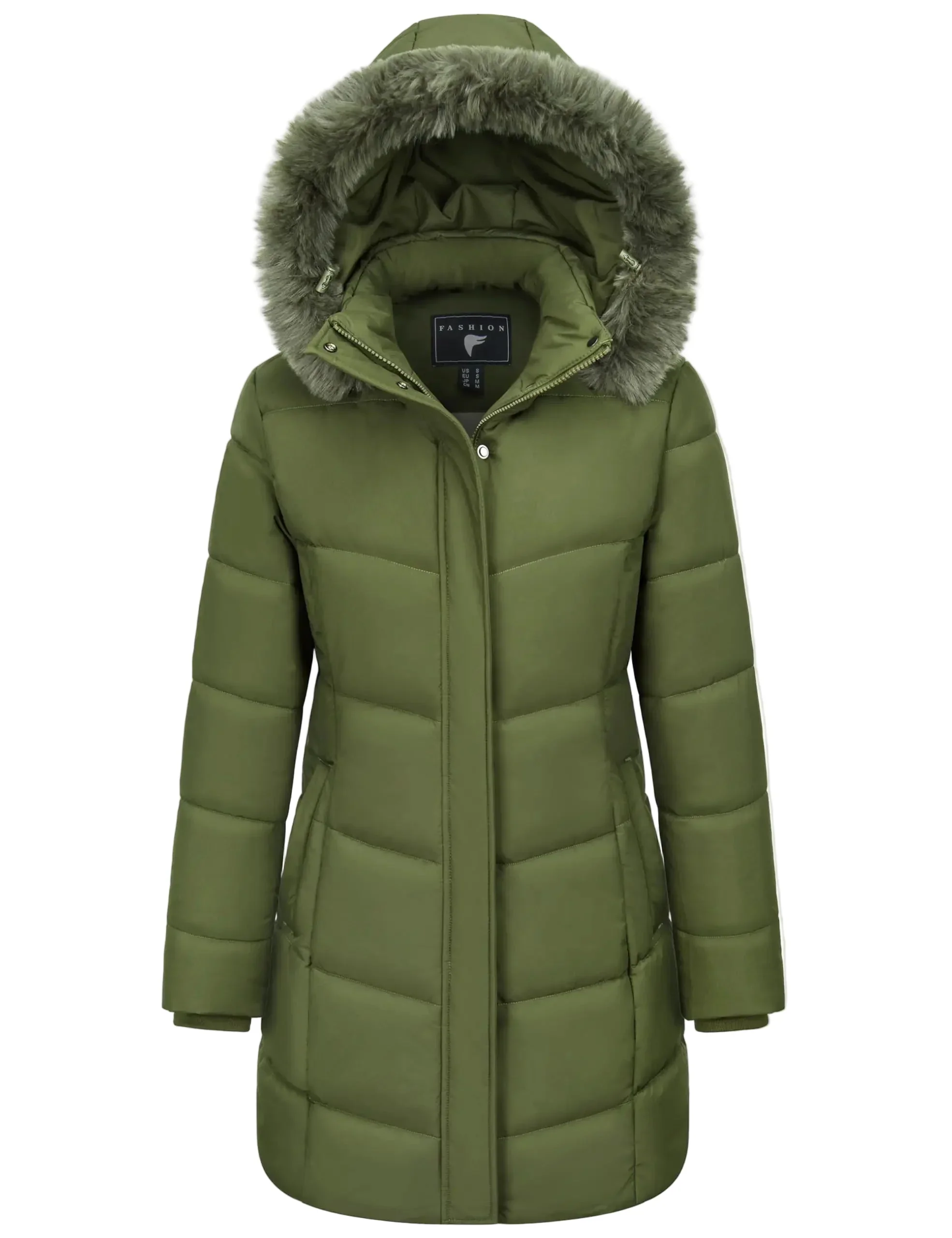 Manteau long doudoune à capuche pour femme, style urbain, usage quotidien et activités extérieures - Image 5