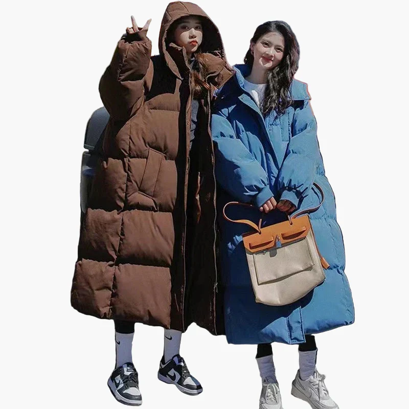 Manteau long doudoune oversize femme style urbain hiver - Image 6