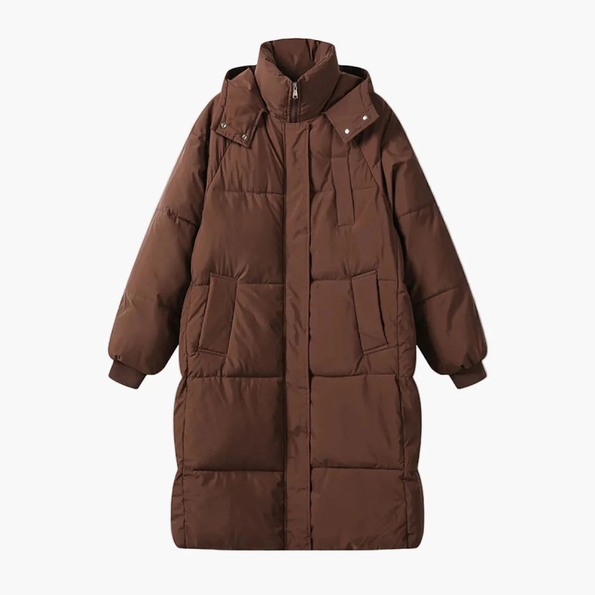 Manteau long doudoune oversize femme style urbain hiver - Image 7
