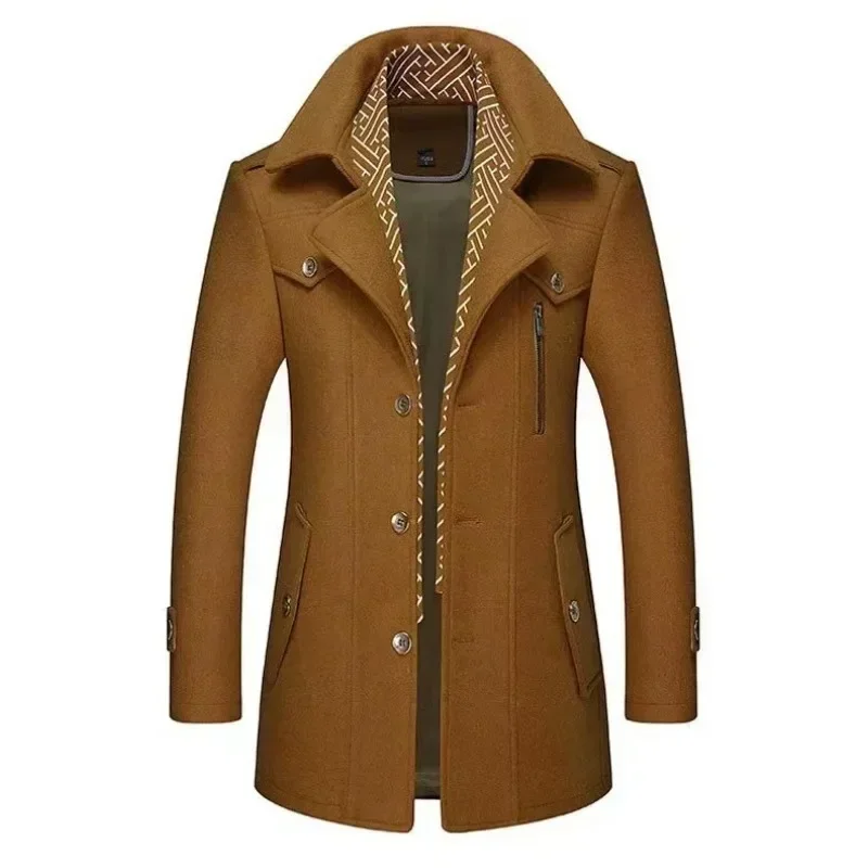 Manteau long élégant à la mode pour homme – Style urbain chic et confortable - Image 3