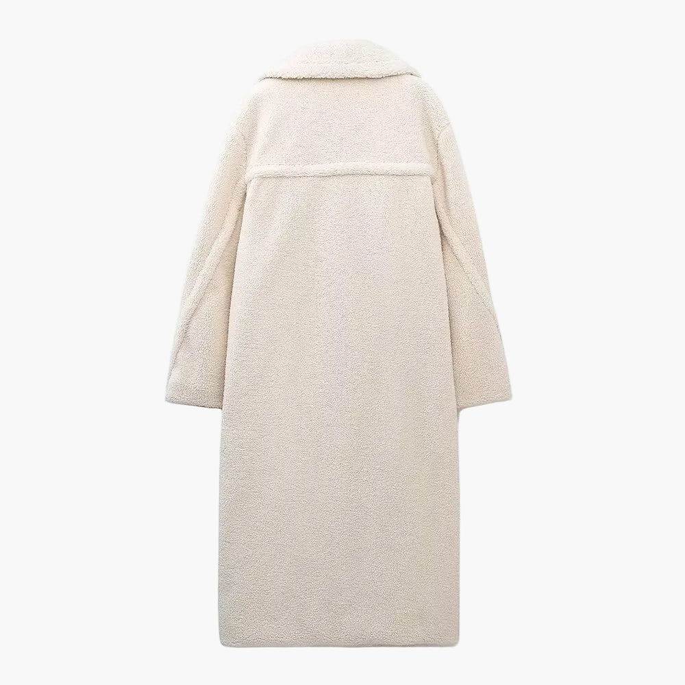 Manteau long femme style oversize élégant pour l'hiver - Image 2