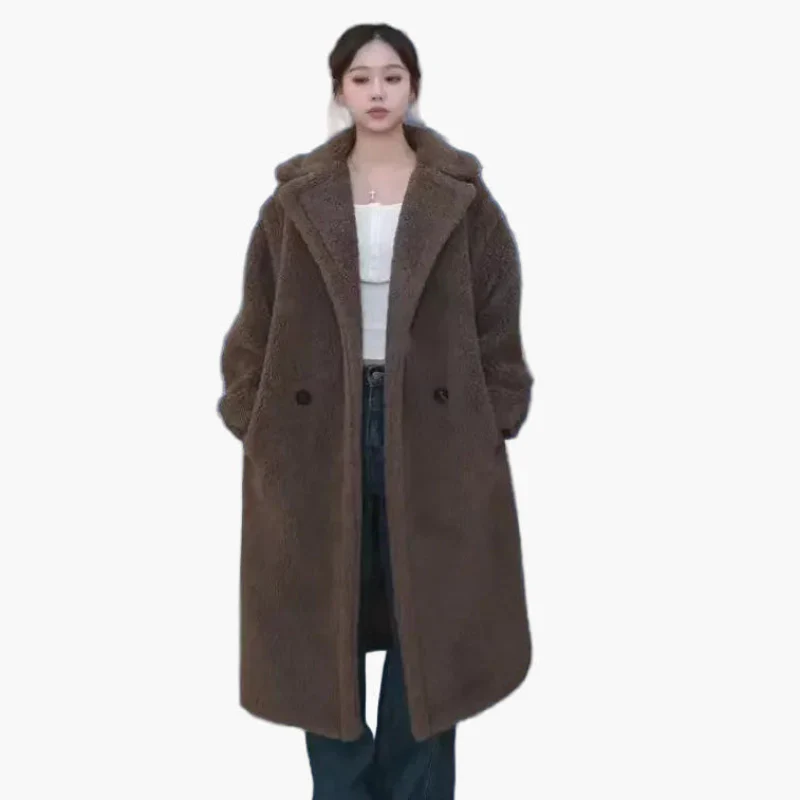 Manteau long femme style urbain élégant – Coupe oversize tendance pour l’hiver - Image 10