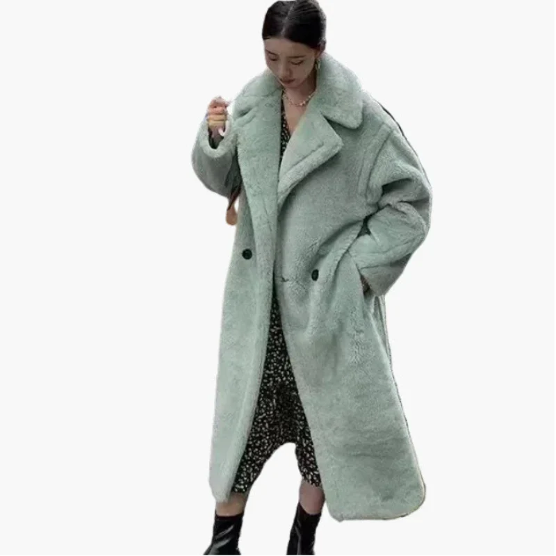 Manteau long femme style urbain élégant – Coupe oversize tendance pour l’hiver - Image 11