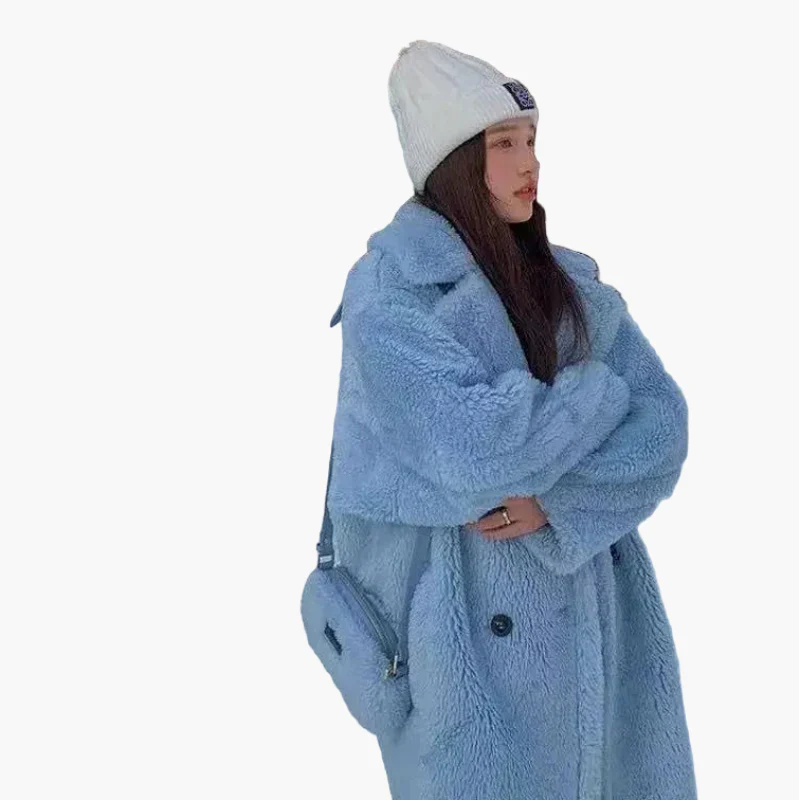 Manteau long femme style urbain élégant – Coupe oversize tendance pour l’hiver - Image 13
