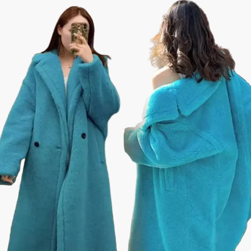 Manteau long femme style urbain élégant – Coupe oversize tendance pour l’hiver - Image 15