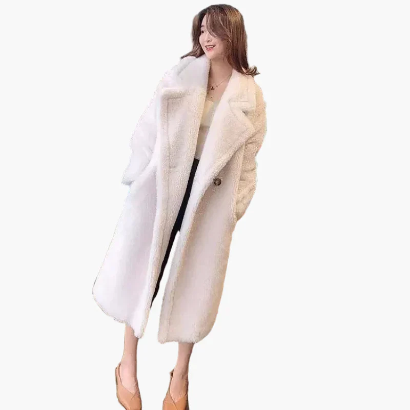 Manteau long femme style urbain élégant – Coupe oversize tendance pour l’hiver - Image 4