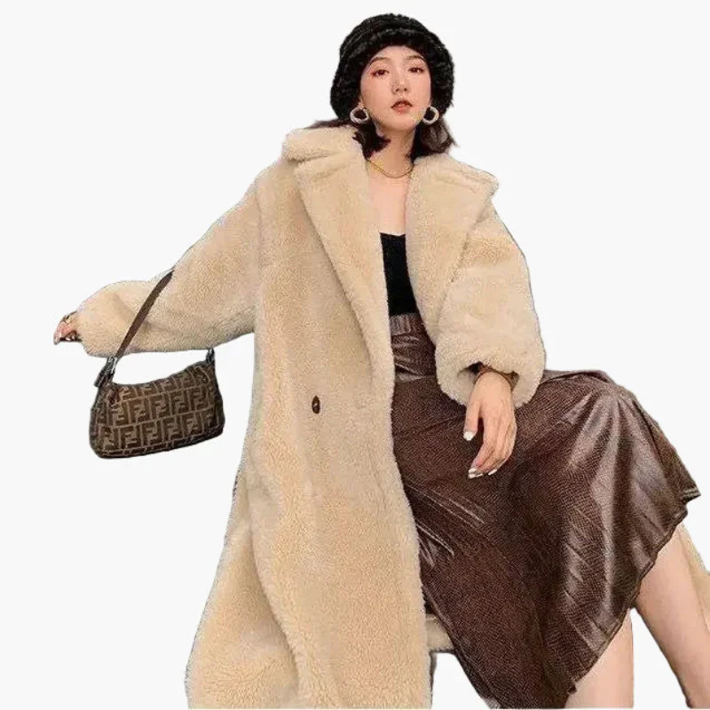 Manteau long femme style urbain élégant – Coupe oversize tendance pour l’hiver - Image 5