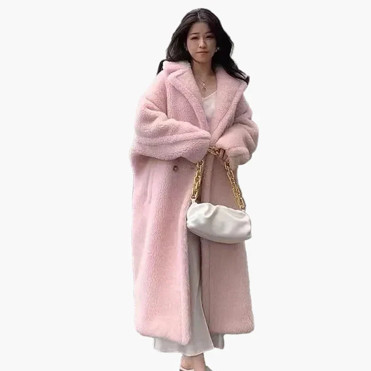 Manteau long femme style urbain élégant – Coupe oversize tendance pour l’hiver - Image 7