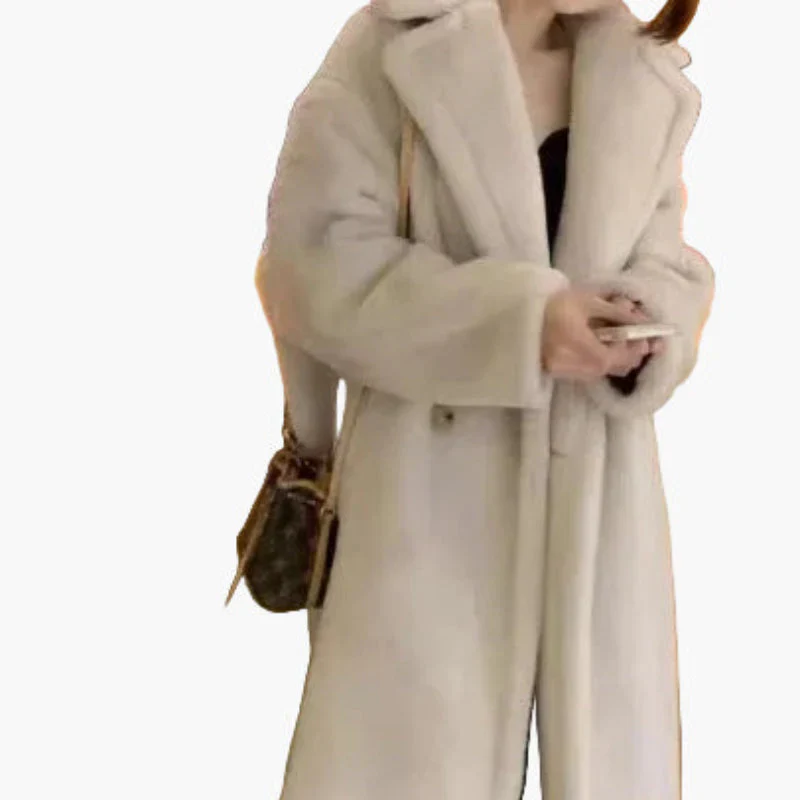 Manteau long femme style urbain élégant – Coupe oversize tendance pour l’hiver - Image 8