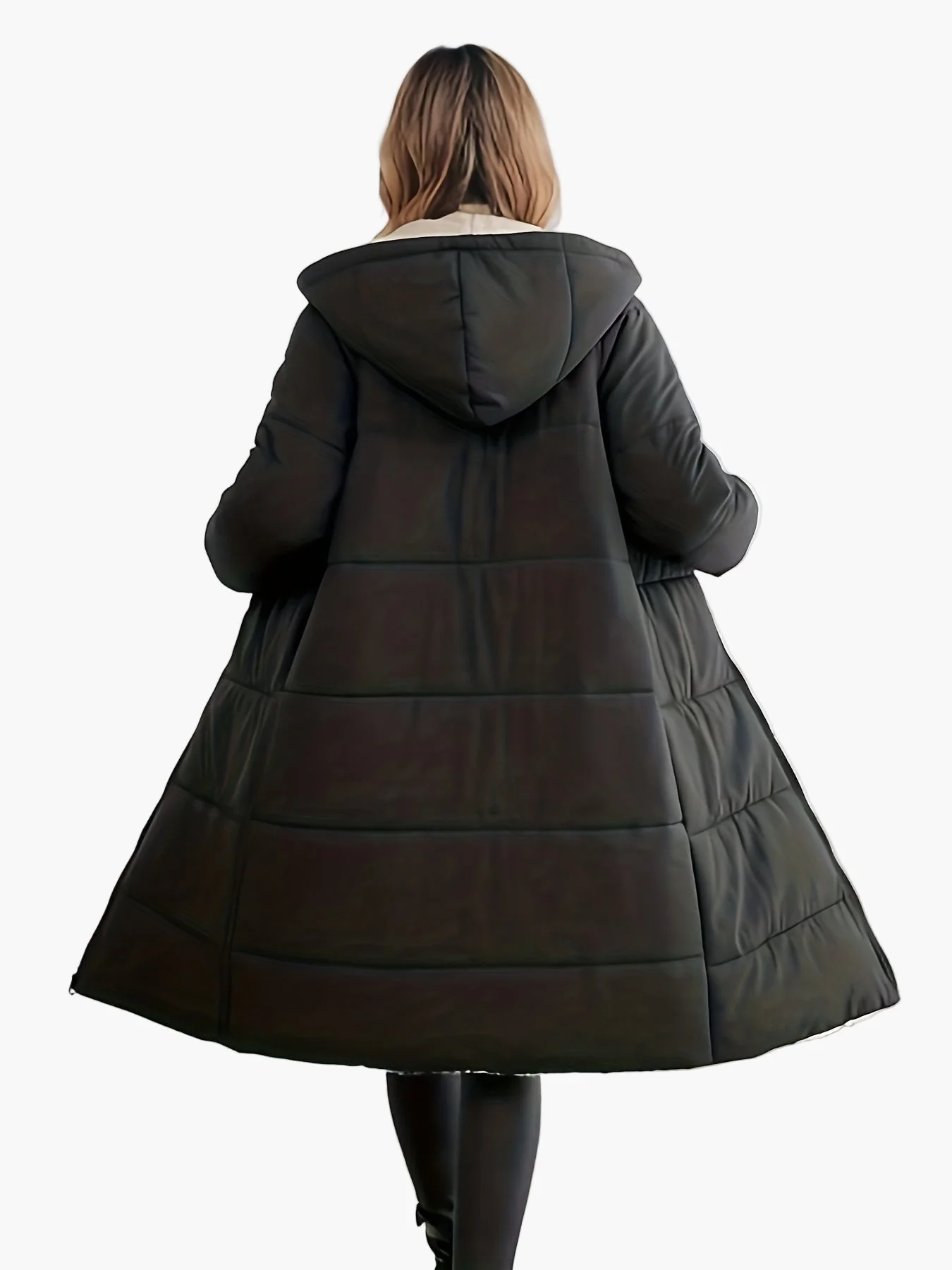 Manteau long d'hiver élégant pour femme – coupe moderne, style urbain, usage quotidien - Image 2