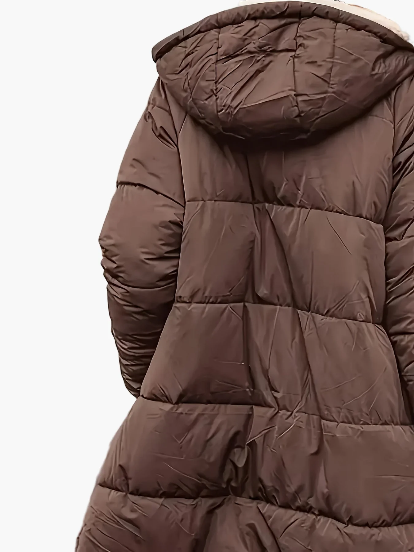Manteau long d'hiver femme style décontracté avec capuche et doublure chaude, idéal pour les voyages et le quotidien - Image 4