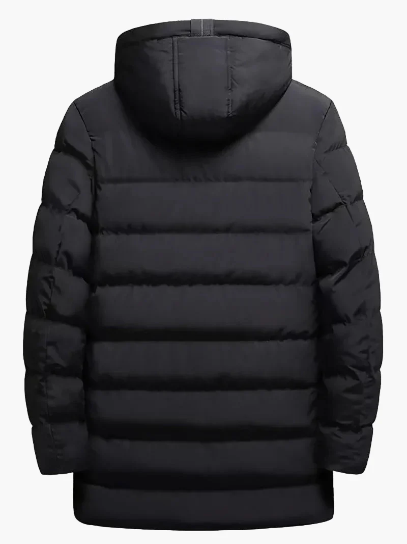 Manteau long d'hiver homme style parka urbaine polyvalente pour usage quotidien et activités extérieures - Image 5