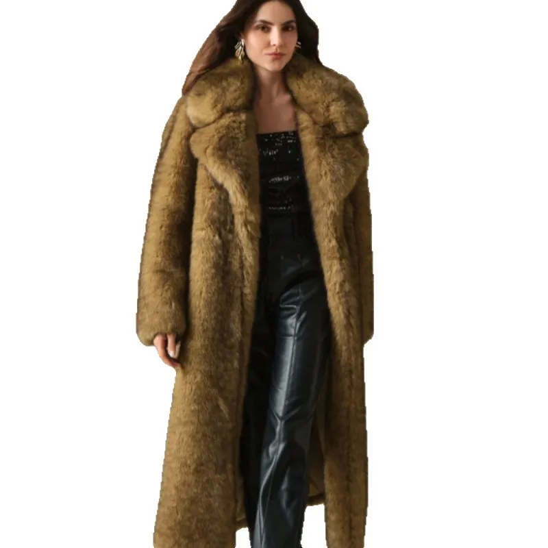Manteau long d'hiver style vintage pour femme - Élégance oversize et look rétro chic - Image 7