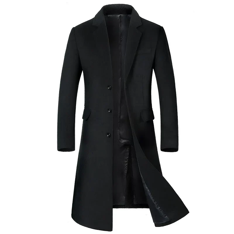 Manteau long homme style élégant pour affaires et occasions formelles - Image 7