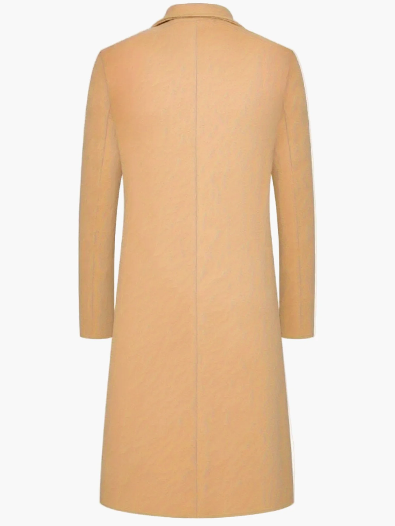 Manteau Long Style Classique Homme Élégant pour Automne et Printemps - Image 5