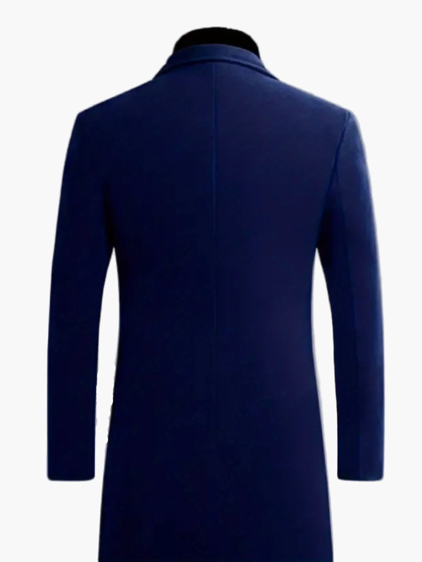 Manteau Long Style Classique Homme Élégant pour Automne et Printemps - Image 7