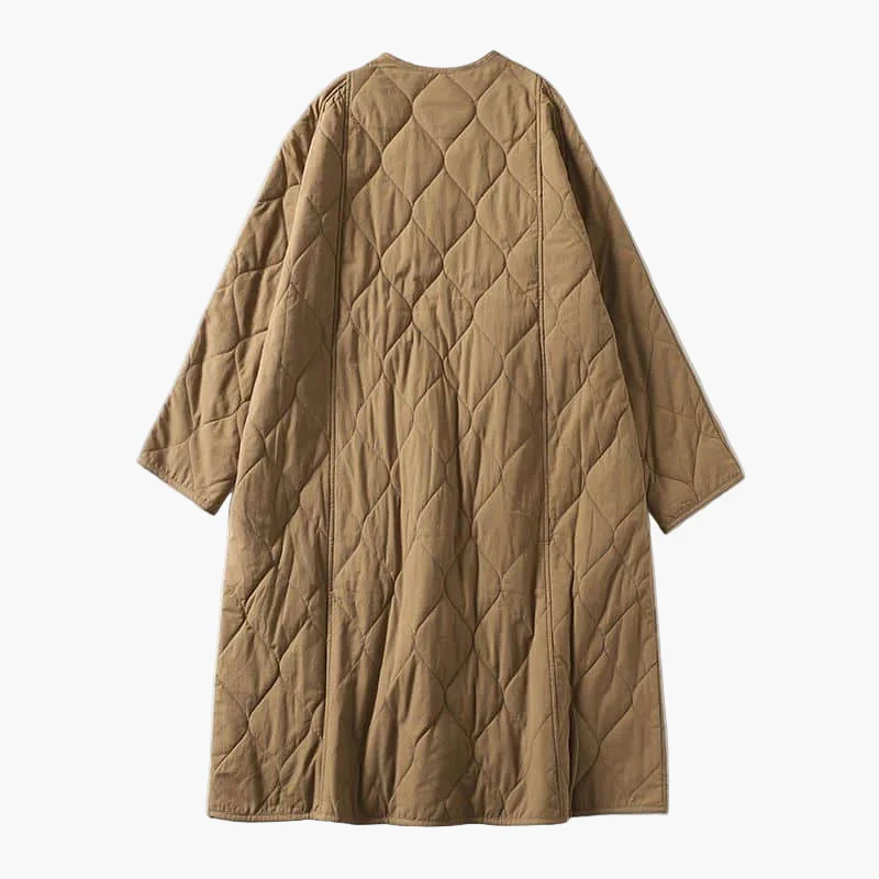 Manteau matelassé ample style japonais pour femme – Élégance décontractée automne-hiver - Image 5