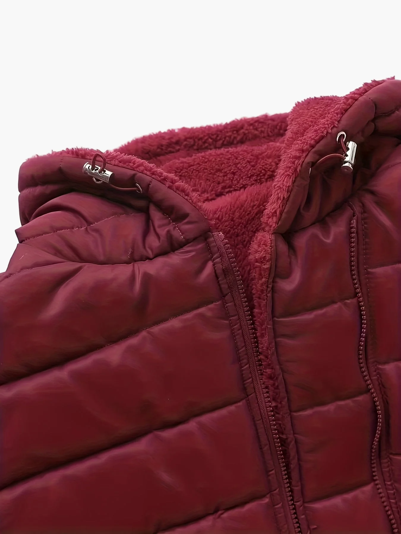 Manteau matelassé à capuche pour femme style urbain chaud - Image 3