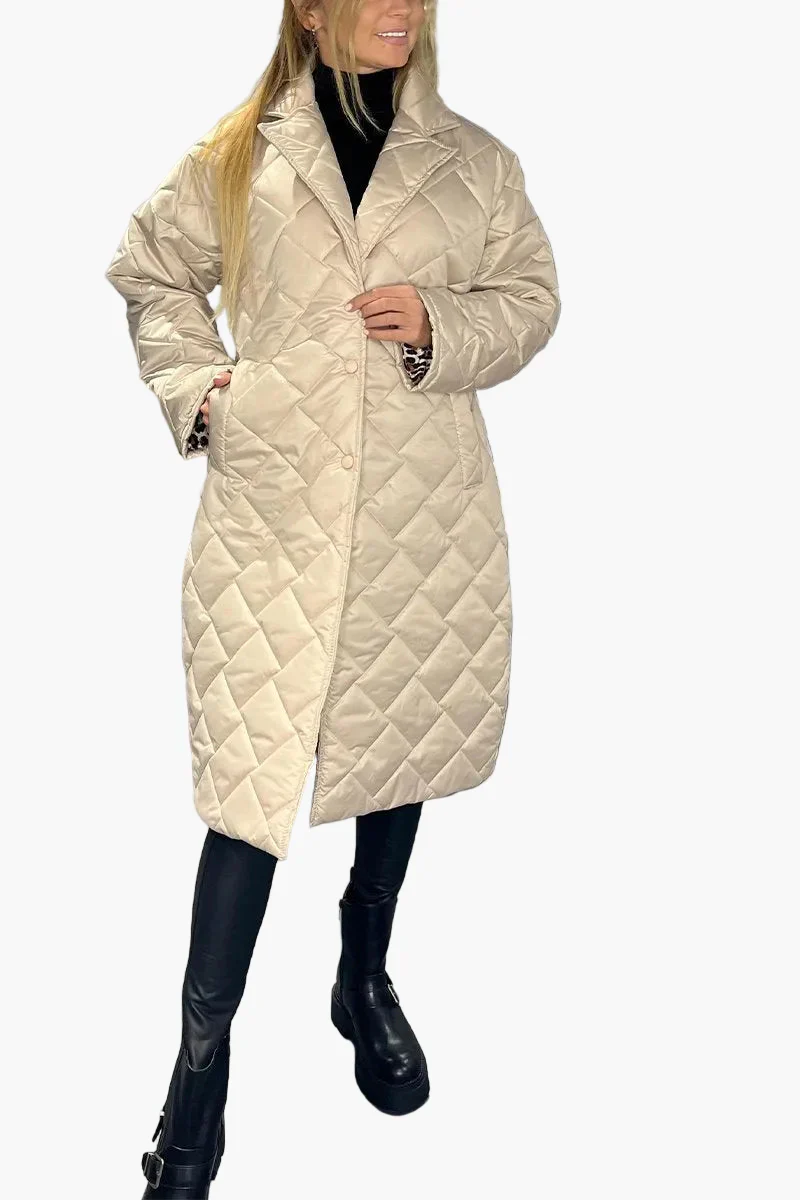 Manteau matelassé réversible femme style urbain élégant et tendance - Image 7