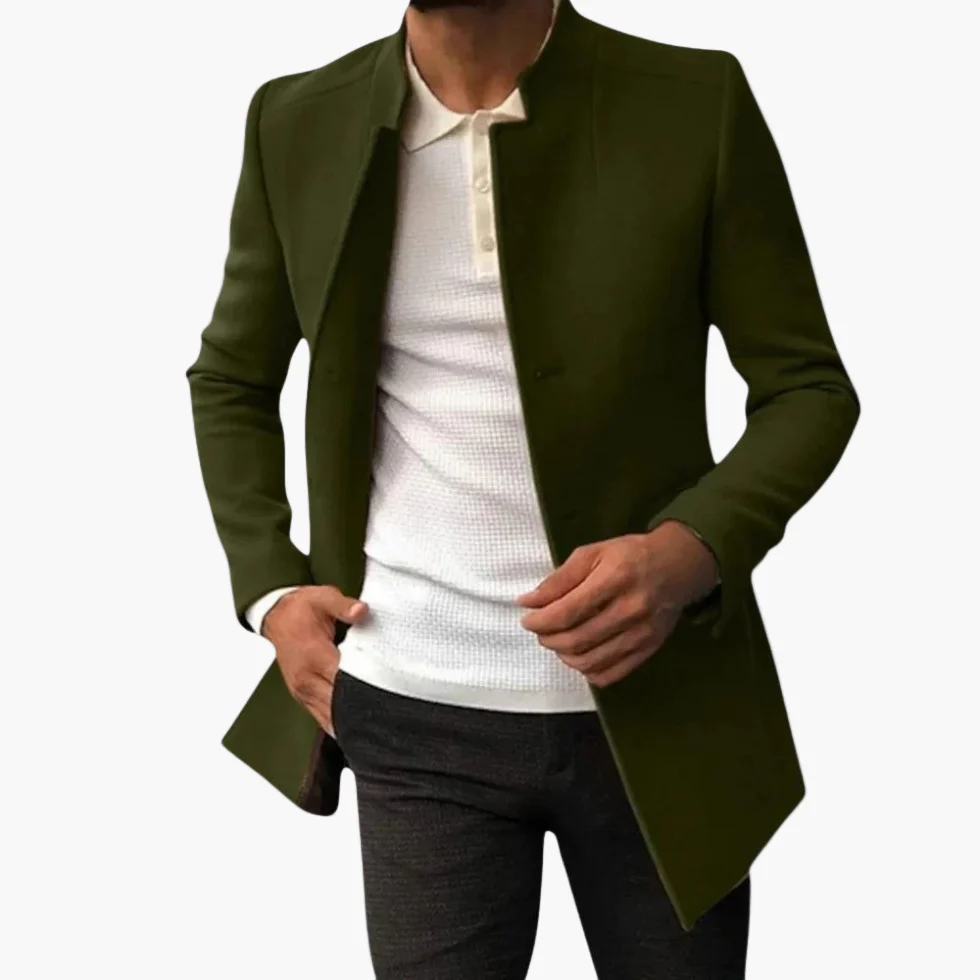 Manteau mi-saison homme élégant coupe moderne style urbain polyvalent - Image 2