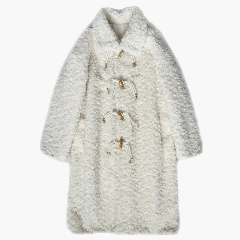 Manteau style peluche oversize pour femme, look hivernal chic et douillet - Image 7