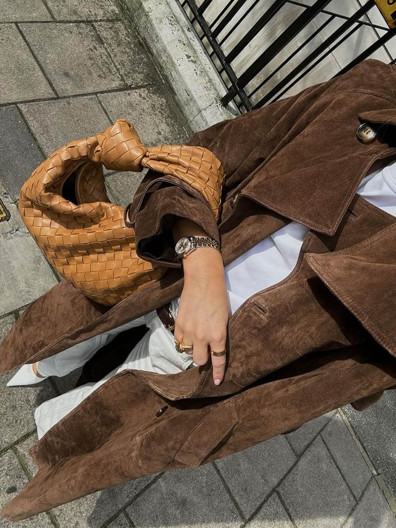 Manteau trench long style urbain pour femme - Image 6