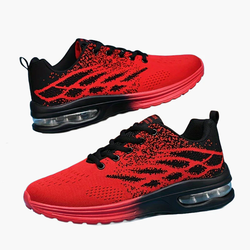 Men's Fashion Casual Lace-up Breathable Knit Sneakers - Image 5