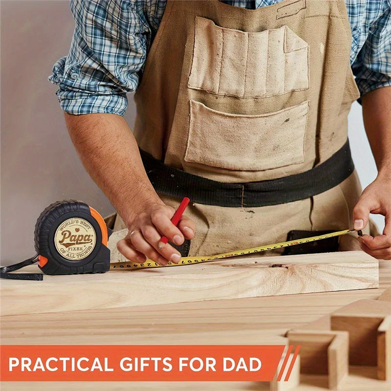 Mètre Ruban Homme – Meilleur Papa, Fixeur de Tout, Cadeau Pratique et Original pour Papa Bricoleur - Image 8