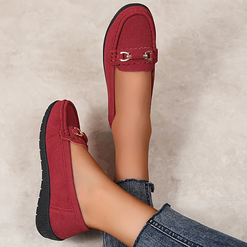 Mocassins décontractés pour femme style slip-on avec boucle élégante - Image 3