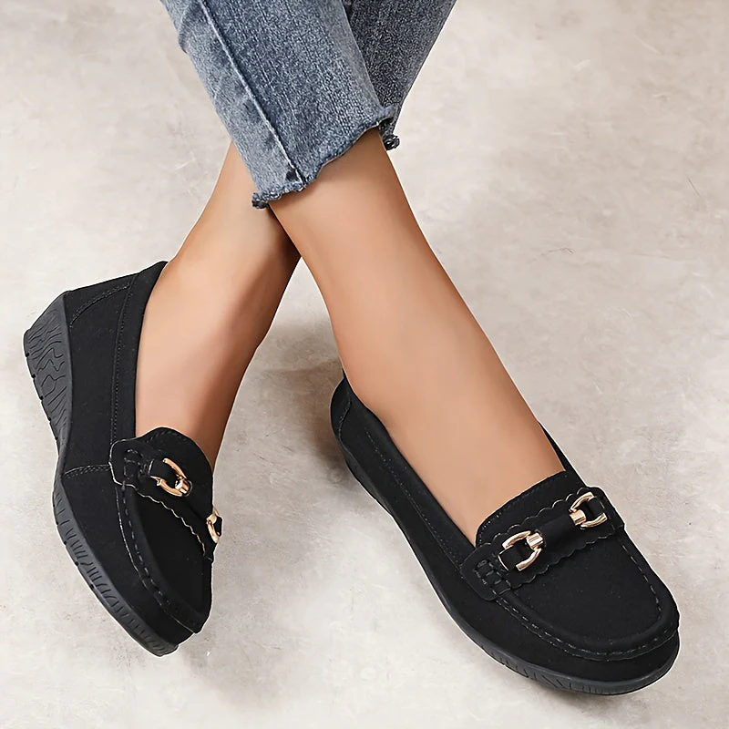 Mocassins décontractés pour femme style slip-on avec boucle élégante - Image 6