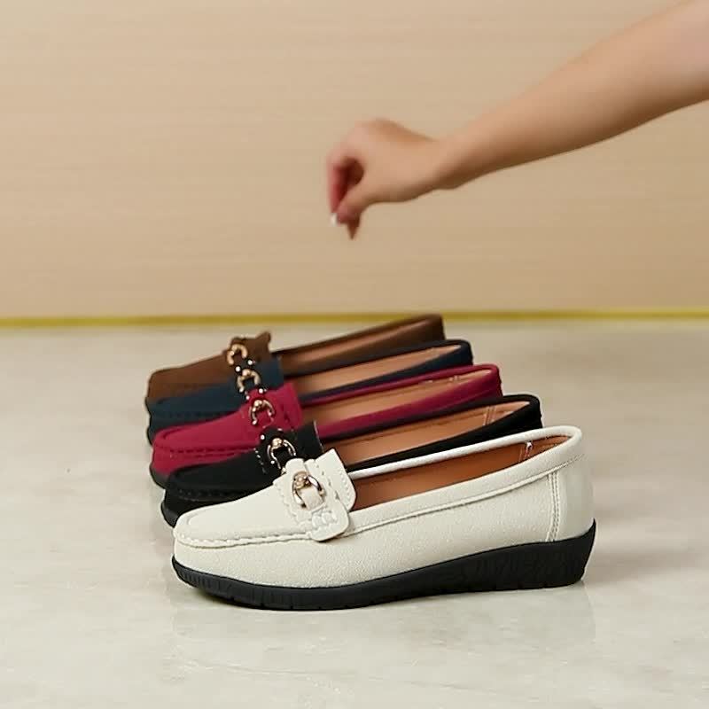 Mocassins décontractés pour femme style slip-on avec boucle élégante - Image 7