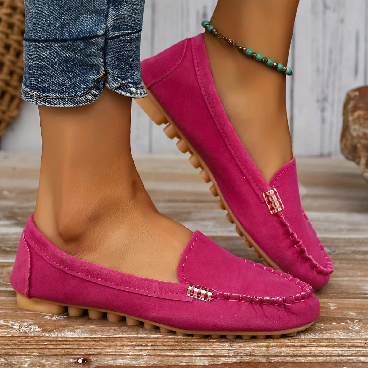 Mocassins Décontractés Femme Style Loafer Chic Quotidien - Image 10