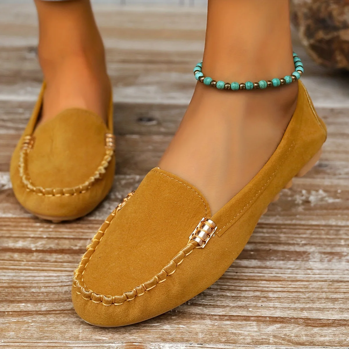 Mocassins Décontractés Femme Style Loafer Chic Quotidien - Image 11