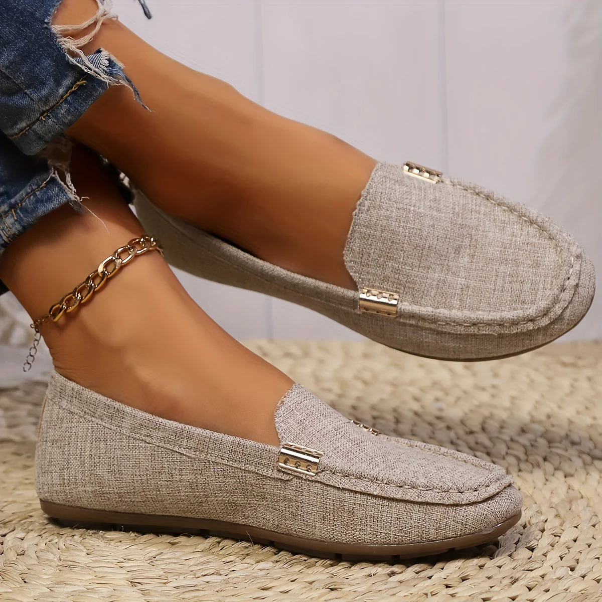 Mocassins Décontractés pour Femme Style Penny-Loafer Urbain Élégant - Image 8