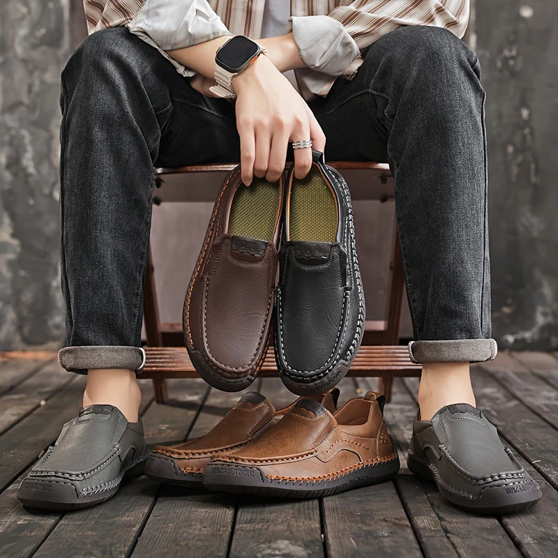 Mocassins décontractés pour homme style anglais – chaussures de ville confortables à enfiler - Image 8