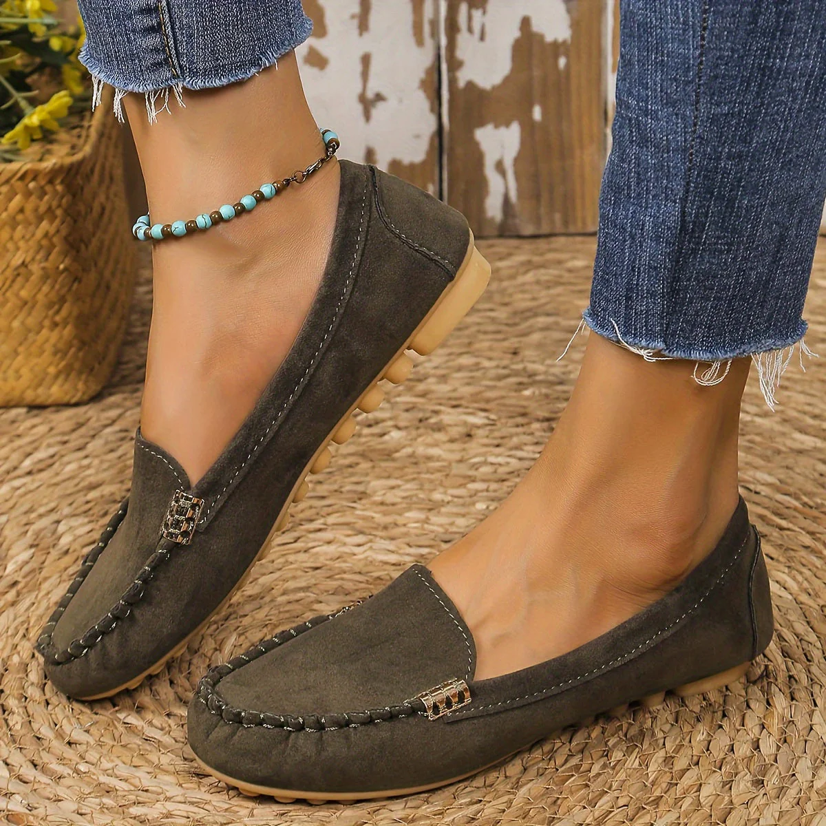 Mocassins décontractés pour femme style bateau confort urbain - Image 3