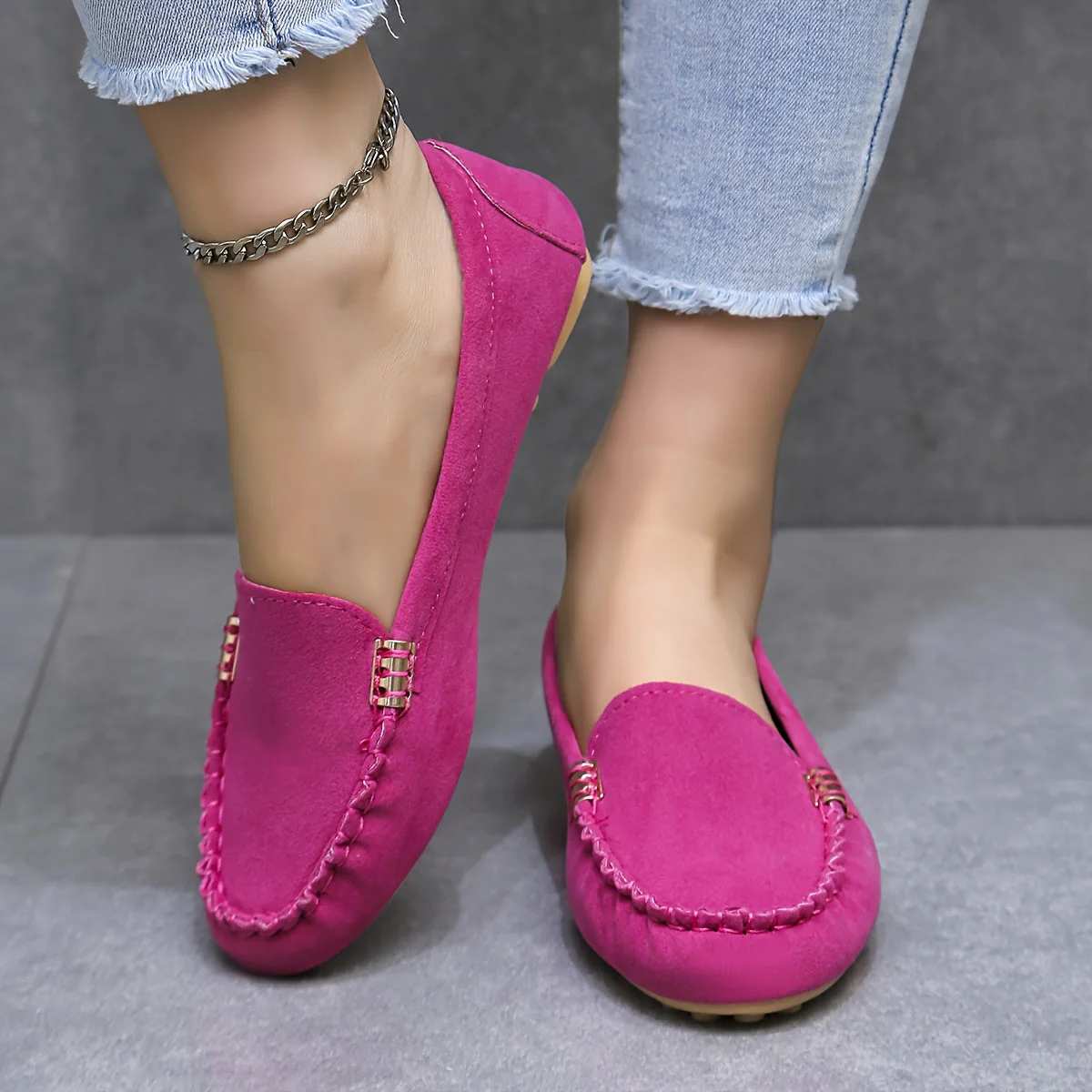 Mocassins décontractés pour femme style bateau confort urbain - Image 4