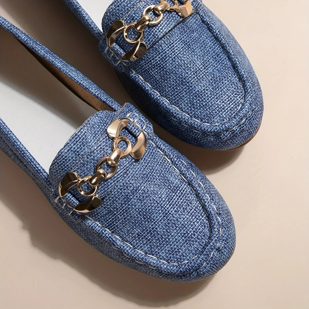 Mocassins Femme Élégants Style Décontracté avec Chaîne Décorative – Idéal Quotidien et Ville - Image 8