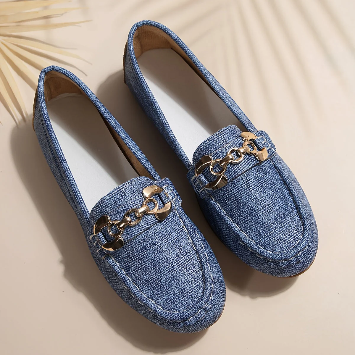 Mocassins Femme Élégants Style Décontracté avec Chaîne Décorative – Idéal Quotidien et Ville - Image 9