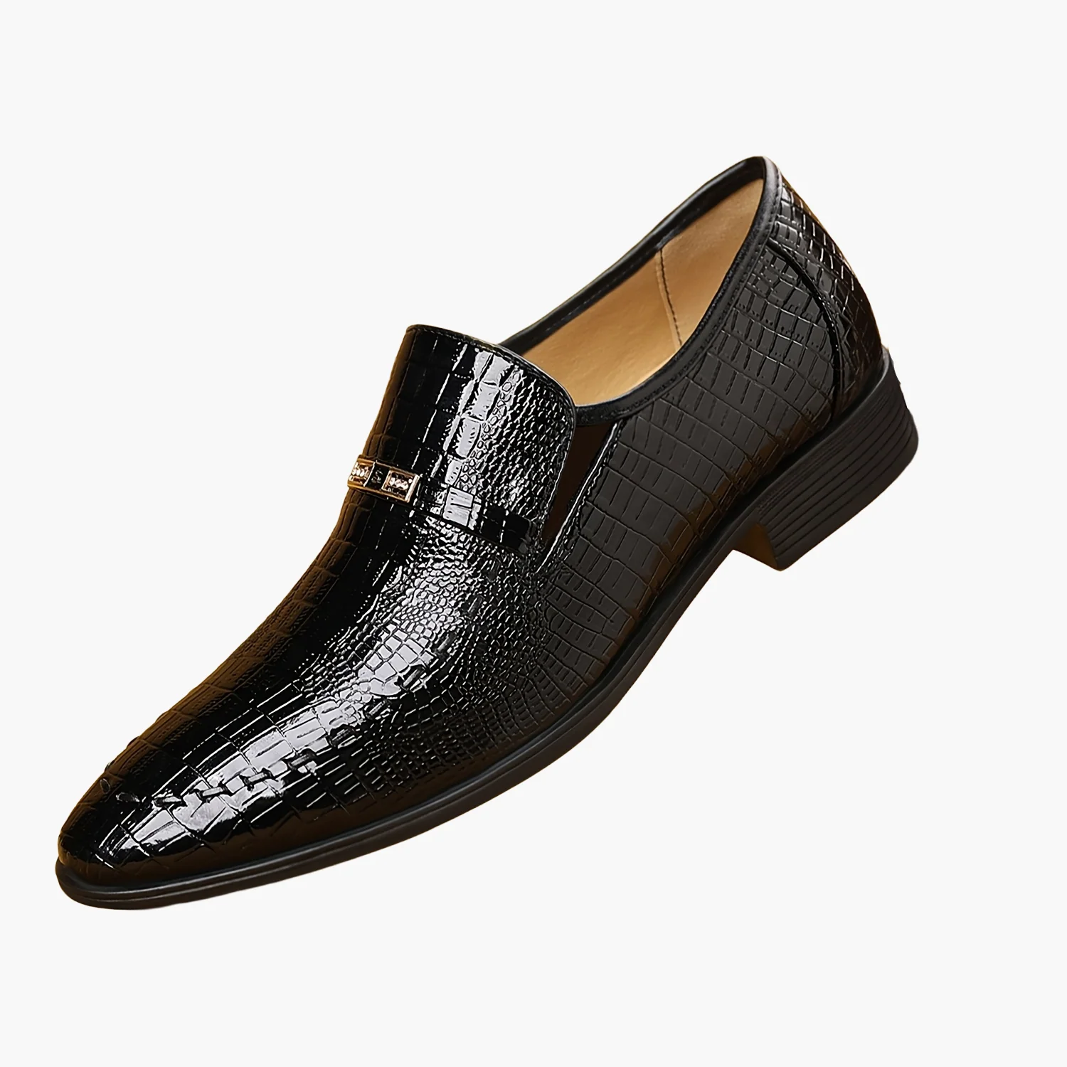 Mocassins habillés pour homme style croco - Élégance urbaine et confort quotidien - Image 7