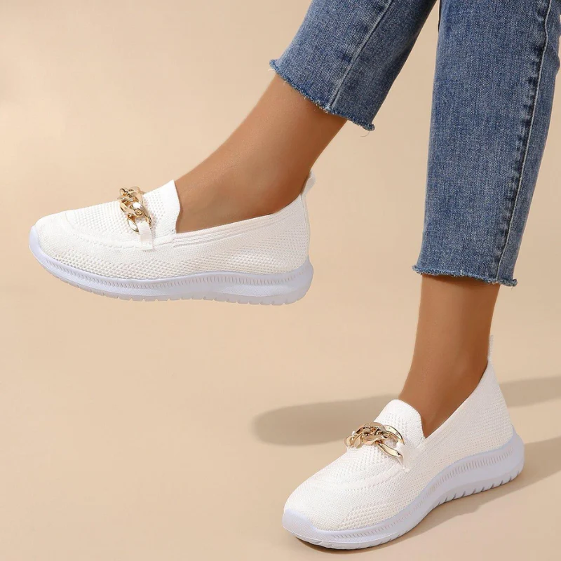 Mocassins sport femme à chaîne élégante pour confort quotidien et marche - Image 5