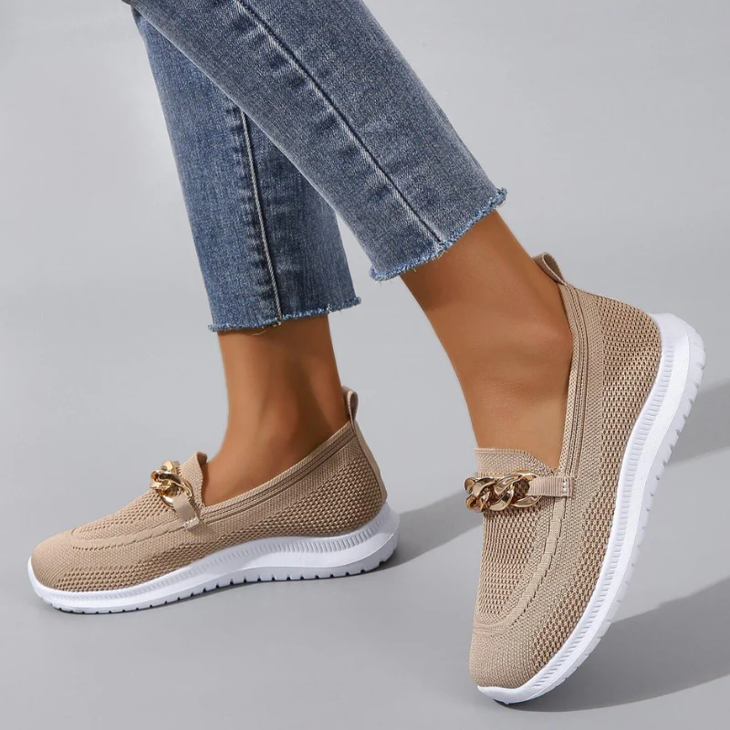 Mocassins sport femme à chaîne élégante pour confort quotidien et marche - Image 6